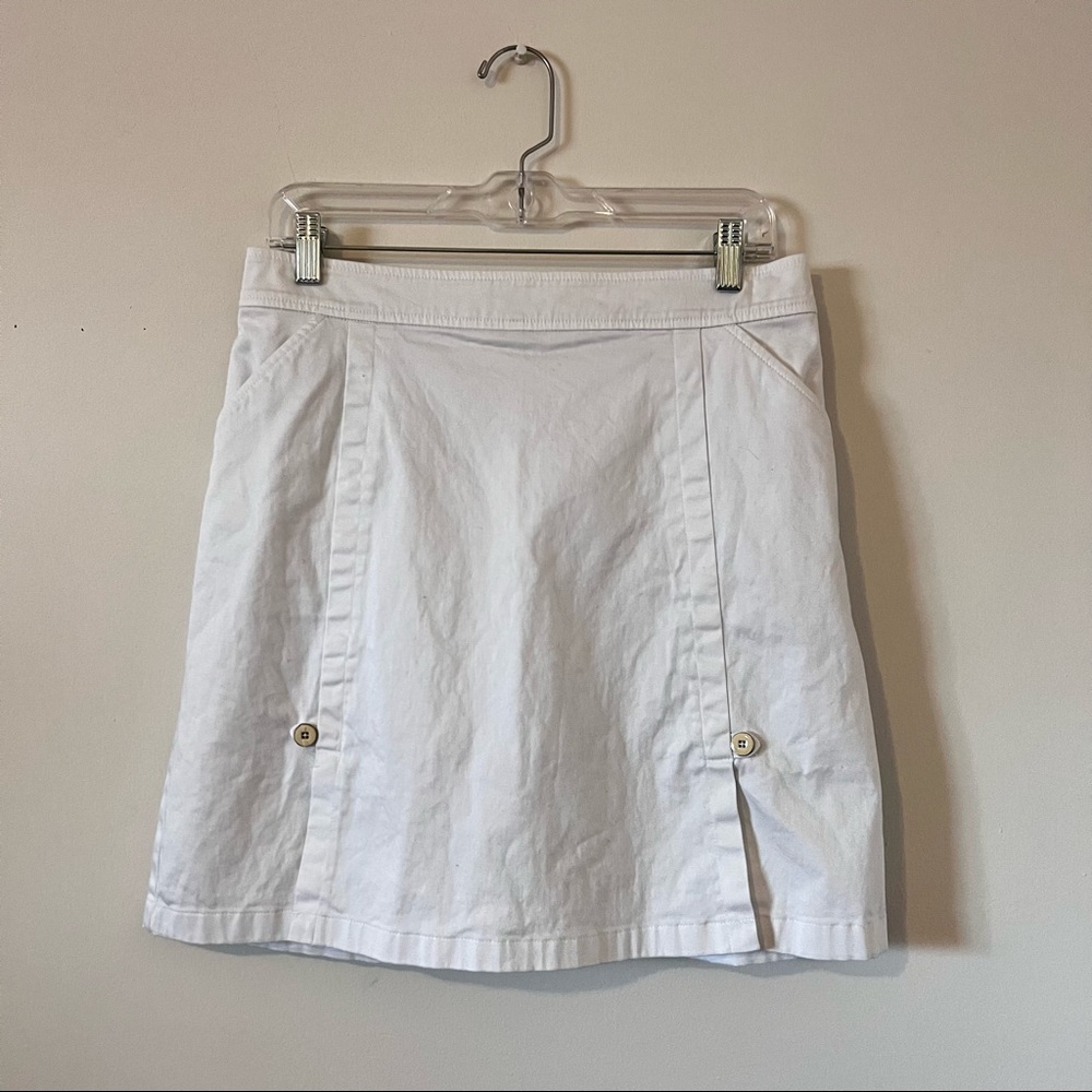 White midi skirt